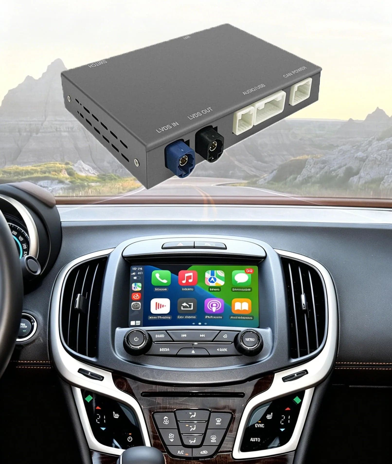 GMC Sierra CarPlay & Android Auto nachrüsten – Wireless Modul (2014–2018)