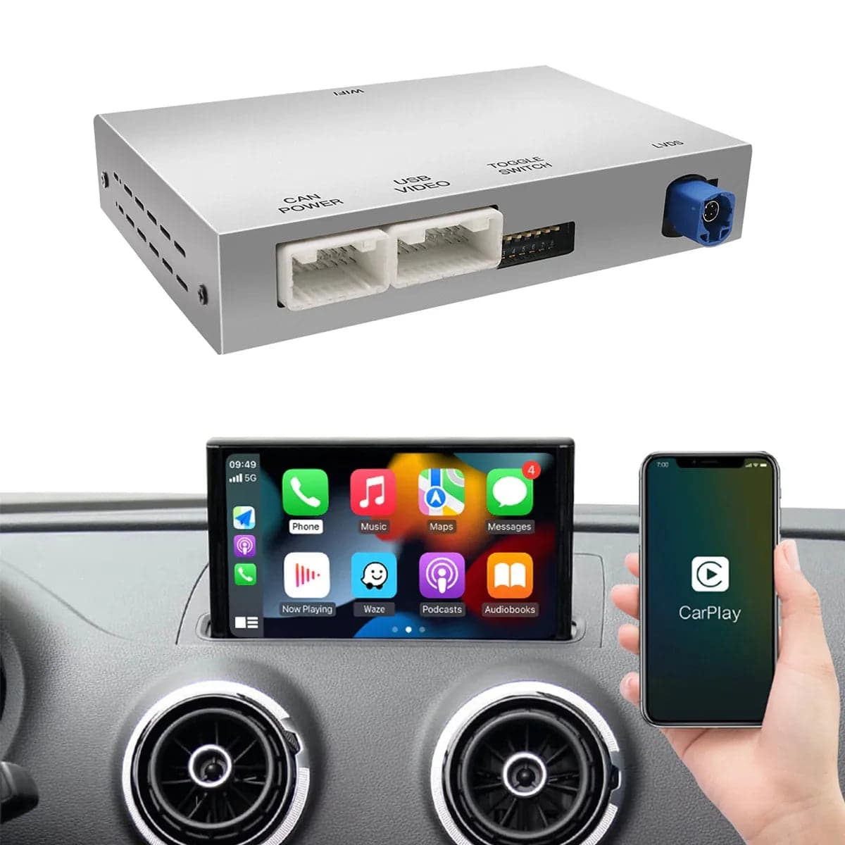 Audi A5 CarPlay & Android Auto nachrüsten – Wireless Modul