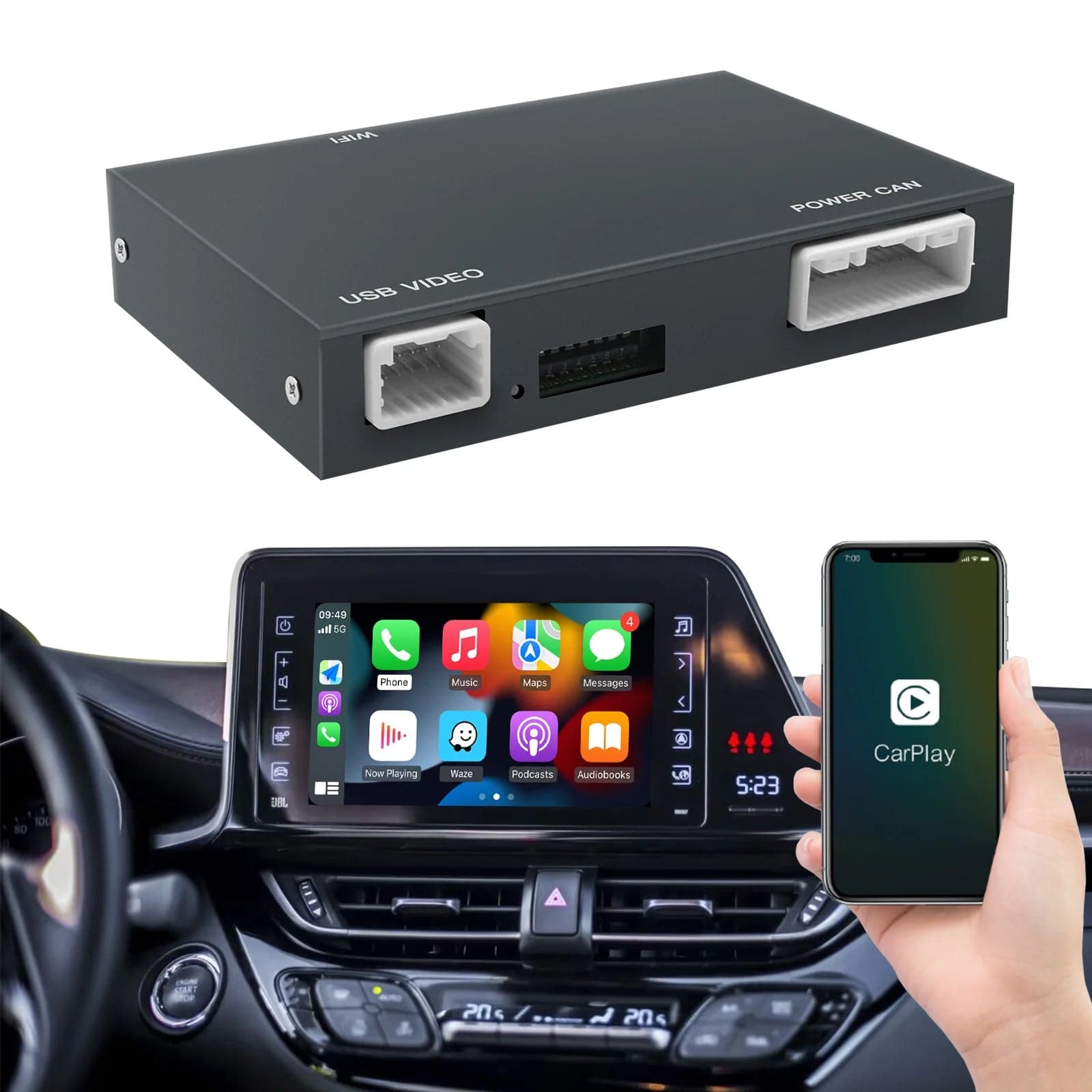 Toyota CHR CarPlay & Android Auto nachrüsten – Wireless Modul