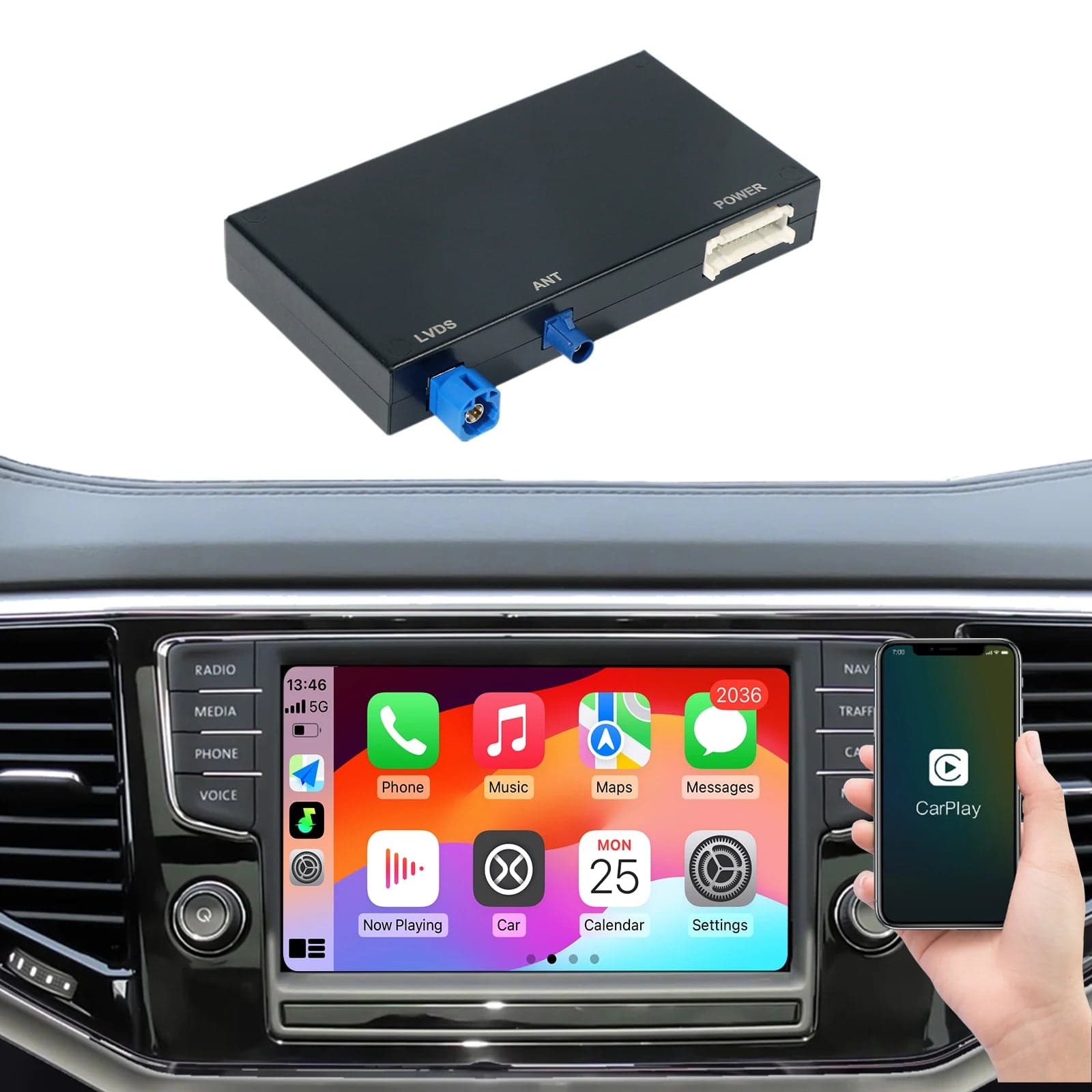 Seat Leon CarPlay & Android Auto nachrüsten – Wireless Modul