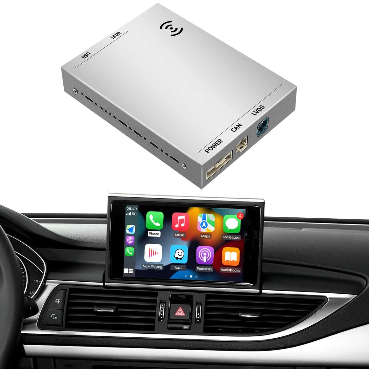 Audi A3 (8V) CarPlay & Android Auto nachrüsten – Wireless Modul