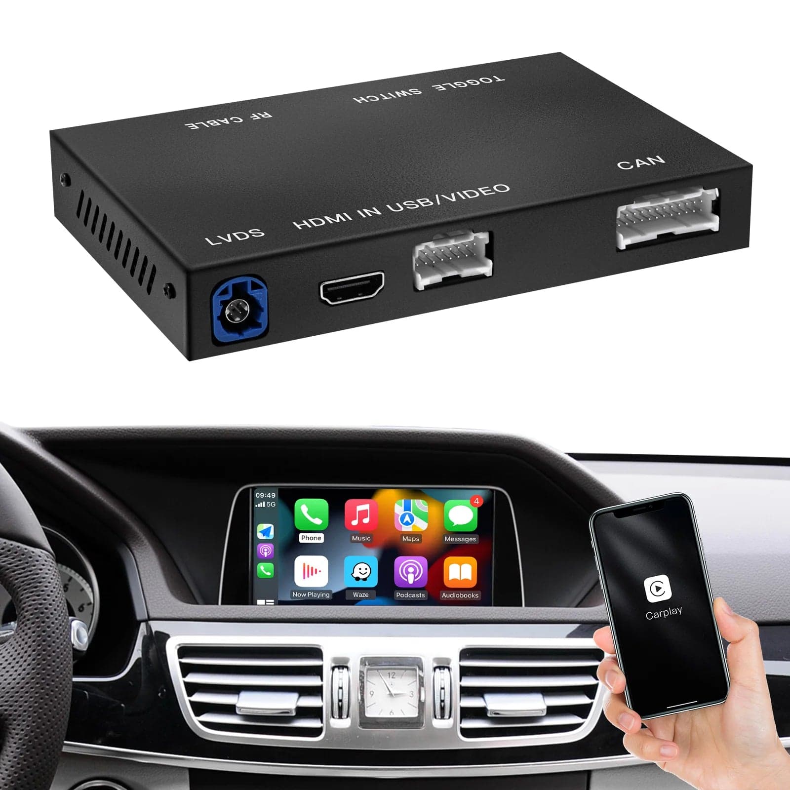 Mercedes CarPlay & Android Auto nachrüsten – Wireless Modul – NTG 4.0 / NTG 4.5 / NTG 4.5/4.7 / NTG 5.0 / NTG 5.0/5.1 / NTG 5.5 / NTG 6.0